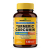 SANDHUHERBALS Organic Turmeric Curcumin 120 Capsules with Bioperine Black Pepper