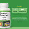 Natural Factors, Turmeric & Bromelain 450 mg, Muscle and Joint Support, 90