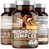 N1N Premium Mushroom Complex [10X Powerful Mushrooms] with Reishi, Lions Mane