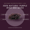 Raw Wildcrafted Purple Sea Moss 4oz, St. Lucia Shade-Dried Seamoss, Natural
