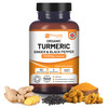Turmeric Curcumin 1440mg with Black Pepper & Ginger I 120 Vegan Turmeric