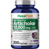 NusaPure Artichoke 20:1 Extract, 600 mg Equivalent to 12,000mg 200 Veggie caps