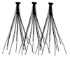 KISS iENVY Individual Lashes Luxe Black Flare Knotted Lashes 70PCS Medium Individual Lashes (2 PACK)