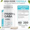 Pharma GABA 250 mg- Naturally Fermented GABA Supplement- Clinically Proven