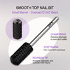 PANA 3/32" Large Smooth Round Top Safety Carbide Nail Drill Bit for Gel Polish & Acrylic Removal Nail Salon Manicure Pedicure Electric File Tools (La