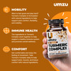 UMZU Turmeric Curcumin Supplement, (30 Day Supply)