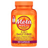 Metamucil Psyllium Husk Fiber Supplement, 3-in-1 for Digestive Health, Plant