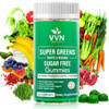Sugar-Free Real Organic Fruits, Super Greens and Veggies Gummies