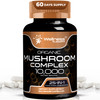 WELLNESS LABSRX Mushroom Supplement Capsules 10:1 Extract, Mushroom Complex