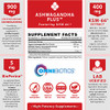 OmniBiotics Organic Ashwagandha Supplement - 1300mg Total Strength