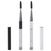 3 Pieces Spoolies for Eyelash Extensions with Cap Mascara Lash Wands Pink Brow Brushes Spooly for Eyelashes