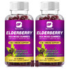 B BEWORTHS (2 Pack Elderberry Gummies & Irish Sea Moss, Organic Sambucus