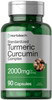 Horbäach Turmeric Curcumin Supplement - 90 Capsules