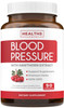 Blood Pressure Support Supplement (NON-GMO) Premium Natural Herbs, Vitamins &