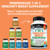 Immune Support Supplement with Zinc Vitamin C Vitamin D 5000 IU Elderberry