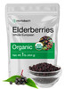Horbäach Elderberries Dried Organic - 1 lb Bulk Bag