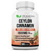1800mg Organic Ceylon Cinnamon Capsules - 180 Count