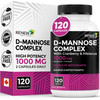 Renew Actives High Potency D-Mannose & Cranberry Complex 1000MG per 2 Capsules
