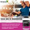 Renew Actives High Potency D-Mannose & Cranberry Complex 1000MG per 2 Capsules