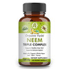 Organic Veda Neem Capsules Triple Complex Neem Leaf, Bark & Flower Extracts