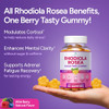 Sugar-Free Rhodiola Rosea Gummies (1500mg/Serving) Cortisol Detox & Adrenal