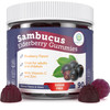 Sugar-Free Elderberry Gummies with Vitamin C & Zinc for Adults and Kids, Immune
