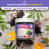 Sugar-Free Elderberry Gummies with Vitamin C & Zinc for Adults and Kids, Immune