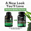Spirulina Powder Capsules 3000 mg - Purest Non-Irradiated Blue Green Algae