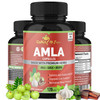 Organic Amla Capsules 2250mg & Arjuna, Garlic |Natural Vitamin C Supplements