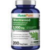 NusaPure Wormwood Capsules 2000mg - Artemisia Annua Herb - 200 Count