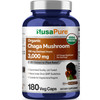 NusaPure Chaga Mushroom 20:1 Extract, 150 mg Equivalent to 3,000mg per Veggie