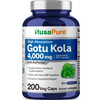 NusaPure Gotu Kola Capsules 20:1 Extract, 200 mg Equivalent to 4000mg Per Veggie