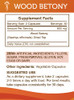 Secrets of the Tribe Wood Betony 60 Capsules, 800 mg, Wood Betony (Stachys
