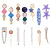 JOYJULY Hair Barrettes for Women - 14pcs Pearls Hair Clips Acrylic Resin Hair Pins Glitter Crystal Bobby Pins Hair Accessories for Women Girls