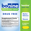 Bonine Ginger Root Extract Liquid Capsules - Non-Drowsy Motion Sickness Relief