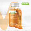 Viteey Turmeric Gummies with Turmeric Curcumin 2000mg, Ginger & Black Pepper