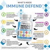 Clean Nutraceuticals Immune Defense Support Supplement 8 in 1 with Zinc 50mg
