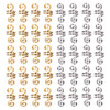 Hair Tube Beads Dreadlocks Beads Hair Spiral Hair Braiding Jewelry Hair Decoration Accessories Braid For Hair 40 Pieces,gold and silver