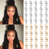Hair Tube Beads Dreadlocks Beads Hair Spiral Hair Braiding Jewelry Hair Decoration Accessories Braid For Hair 40 Pieces,gold and silver