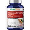 NusaPure American Ginseng 10:1 Extract, 500 mg Equivalent to 5000mg