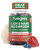 Fungies Lion's Mane Mushroom Gummies, Mixed Blueberry & Strawberry Flavor