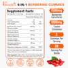 1500mg Berberine Gummies, High Potency Berberine Supplement with Ceylon Cinnamon