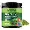 NATURELO Raw Greens Superfood Powder 240 Grams, Mixed Berry