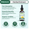 USDA Organic Mullein Drops for Lungs - Leaf Extract Tincture Supplement