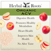 Herbal Roots Organic Apple Cider Vinegar Capsules with Mother and Organic