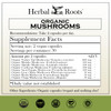Herbal Roots Organic 8 Mushroom Blend Supplement Capsules