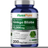 NusaPure Ginkgo Biloba 50:1 Extract, 250 mg Equivalent to 12,500 mg per Veggie