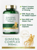 Carlyle Ginseng Complex Capsules - 200 Count - Non-GMO and Gluten Free Extract