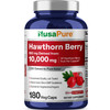 NusaPure Hawthorn Berry 20:1 Extract, 500 mg Equivalent to 10,000 mg 180 Veg