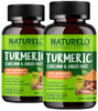 NATURELO Turmeric Curcumin - BioPerine for Better Absorption